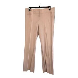 Land'N Sea Straight Leg Tan Dress Pant High Rise Career Stretch Trousers 16